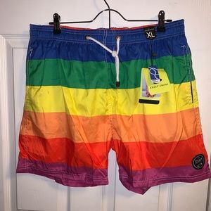 Rainbow Swim Trunks
